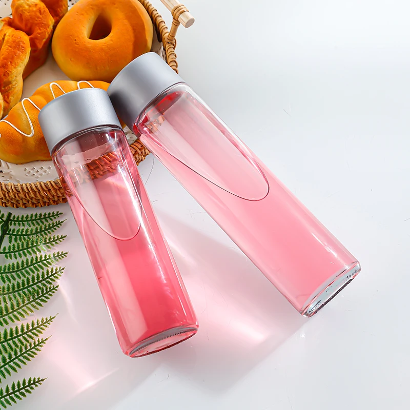 Оптовая продажа стеклянная бутылка для воды voss с пластиковой крышкой