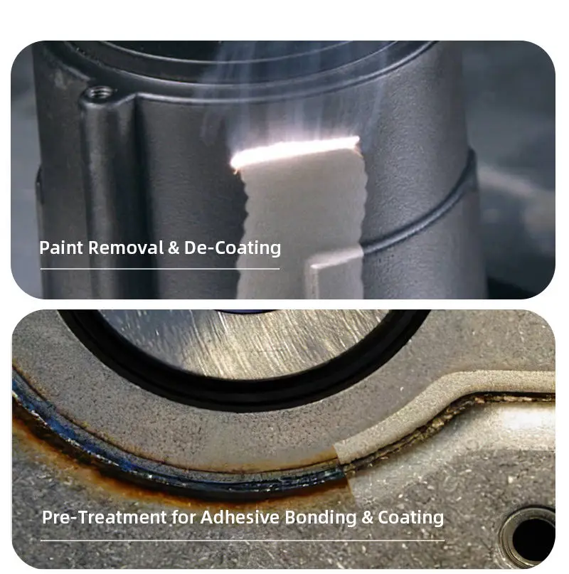 Ручная высокоскоростная машина для лазерной очистки древесины Cnc краска лазер удаления ржавчины с CE ISO