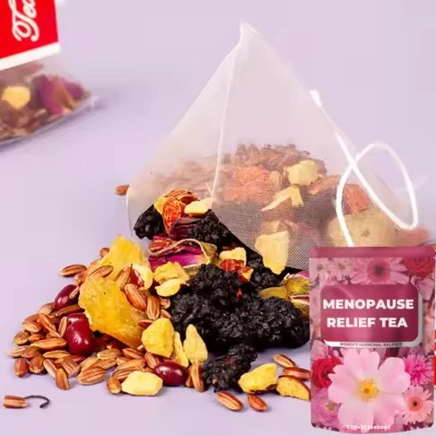 Private label menopause hot flashes regulate emotions tea women tea