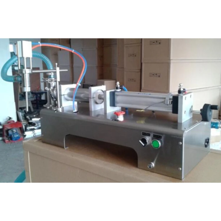 Horizontal cream filler semi automatic pneumatic paste lotion ointment filling machine