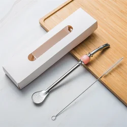 New Style Yerba Mate Stainless Steel Drinking Straws With Filter Spoon