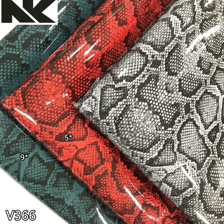 V366 new mirror python PVC Artificial leather is suitable for bags, handbags, belts and shoes