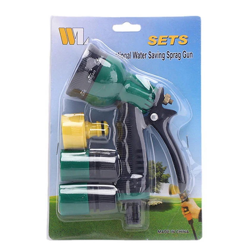 8 Patterns Adjustable Hose Nozzle Garden Hose Spray Gun Garden Water Gun Plastic Water Gun For Garden