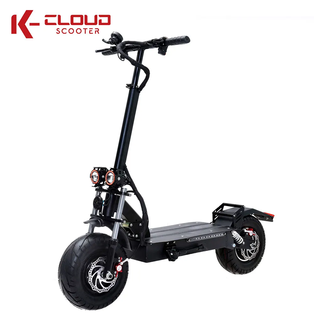 CLOUD T115 13inch 60v 5600w 6000w 7000w 8000w dual motor e scooter powerful adult foldable electric scooter with seat