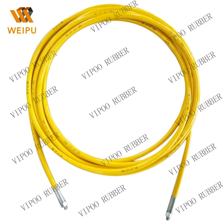 polyurethane hose Steel wire reinforced polyurethane hose for mineral and biological oils TPUG