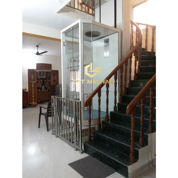 Custom 0-8M Electric Hydraulic Small Residential Home Elevator Lift for Disabled