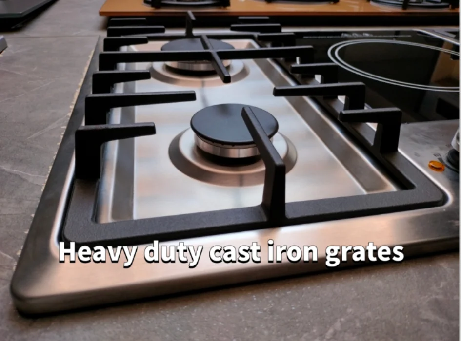 Kitchen Appliances Gas and Electricity Stove Inbuilt 5 Burner Gas Hob 1 Electric Induction Ceramic Cooker 4 Gas Hob