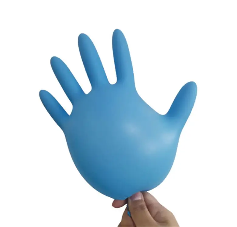 
Powder Free Nitrile Disposable Gloves Blue Factory Hot Examination Gloves 