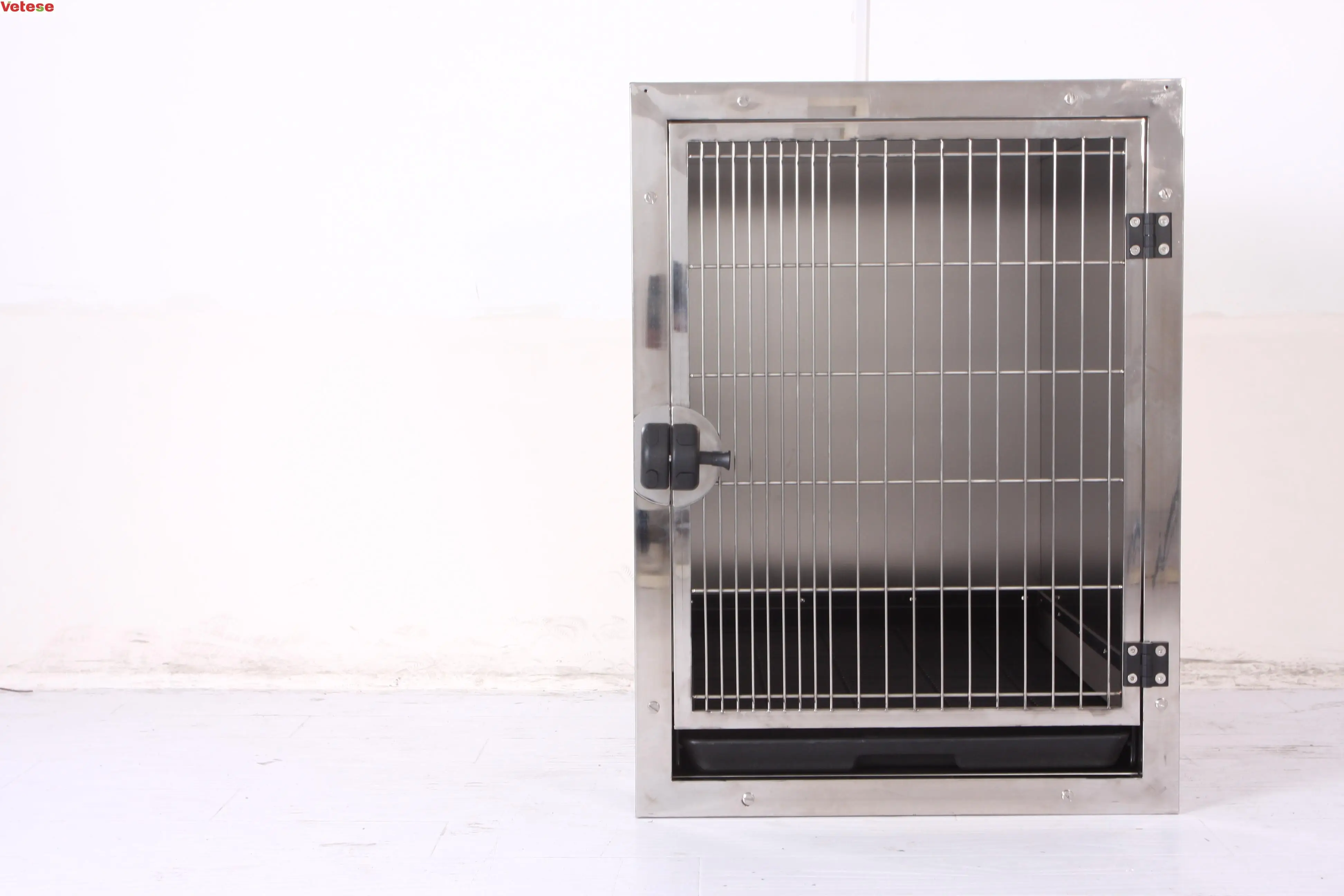 Pet stainless steel Modular Dog Cage with Solid Walls