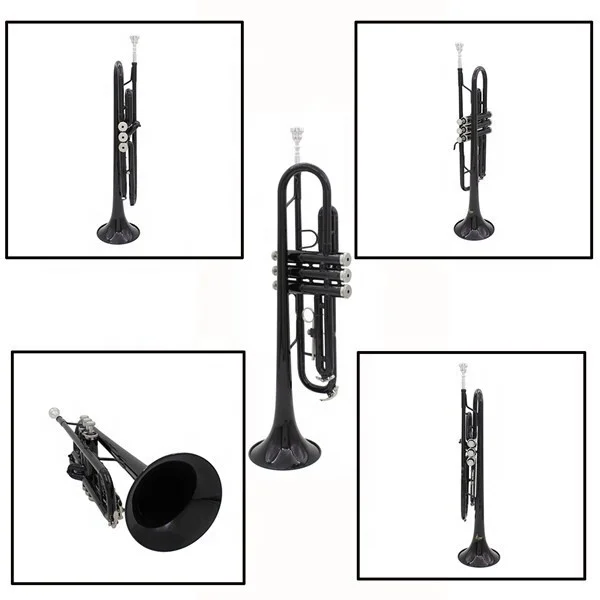 Brass finished musical instrument professional trombone down b-key trumpet down b-key trumpet