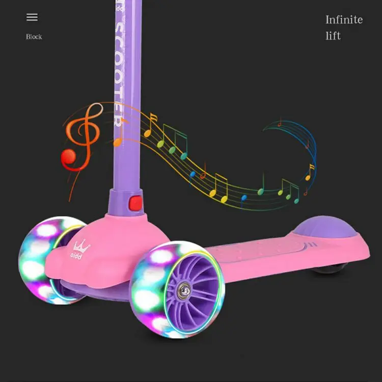 New Design 3 Wheel Scooter Removable Kids Scooter With Led Light Up