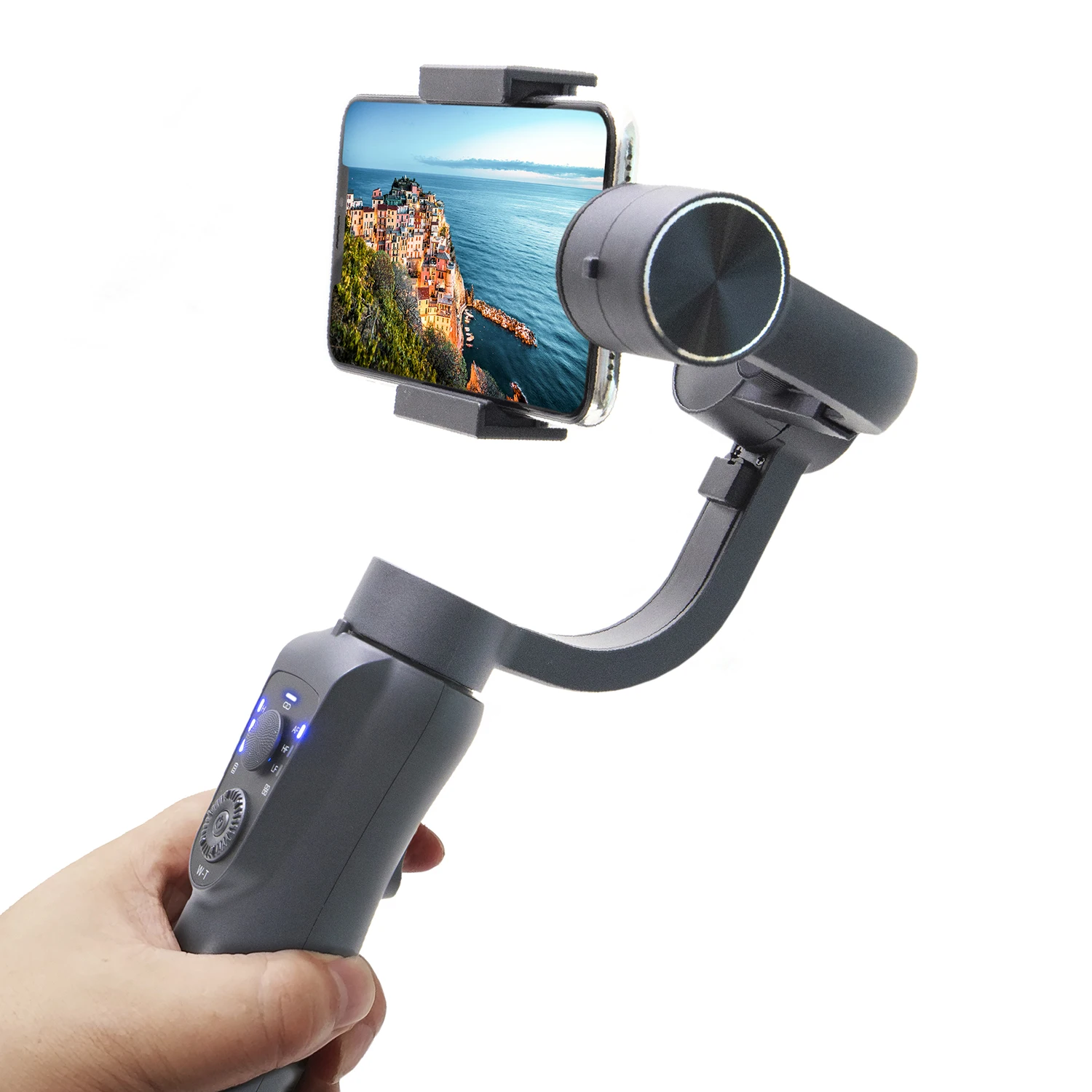 
Kairui 3-Axis Gimbal Stabilizer for iPhone,Smartphone Hitchcock Panorama Face Object Smart Tracking Gimbal for gopro & phone 