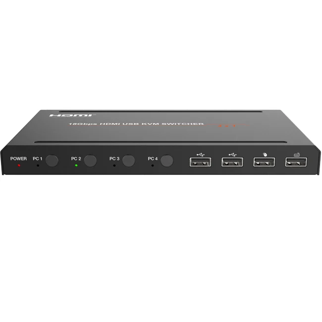 18 Гбит/с 4K 4 вход 1 выход KVM переключатель HDMI 2 0 экран мышь USB