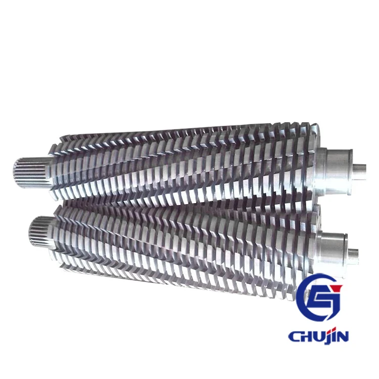 Granulator hob with alloy granulator hob super wear resistant rubber particle tungsten steel blade sawtooth cutter