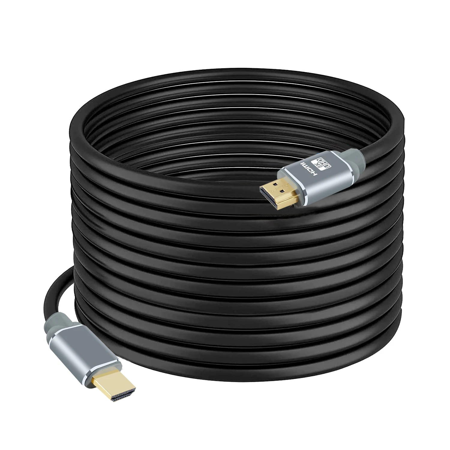 Hdmi cable high speed ultra hd 4k grey long hdmi cable 4k 50ft gold plated hdmi cable 10 20 30 40 50 meters for HDTV