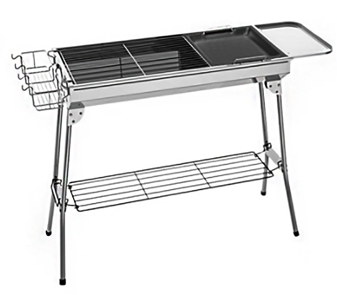 Уличный вместительный чемодан из нержавеющей стали для барбекю и барбекю