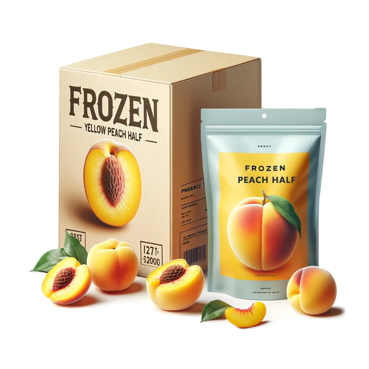 Wholesale Nutritious Frozen Peaches Frozen Yellow Peach IQF Peach Available for Global Shipping