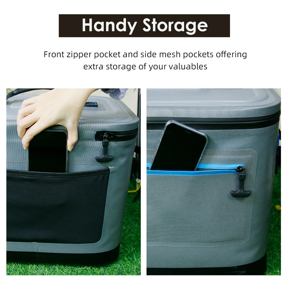 Водонепроницаемый рюкзак-холодильник YETY объемом 35 л герметичная изолированная сумка-холодильник с молнией мягкий