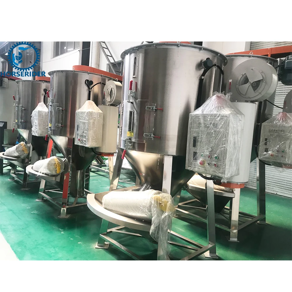 China Manufacturer Industrial Pvc Mixing Resin Plastic Drying Mixer Factory Price Vertical Plastic Color Mixer Machine