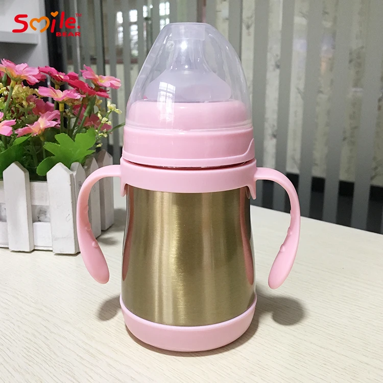 
Insulation Cup Vacuum Flask Milk Bottle Baby Thermos Stainless Steel Feeding Bottle With Nipple 