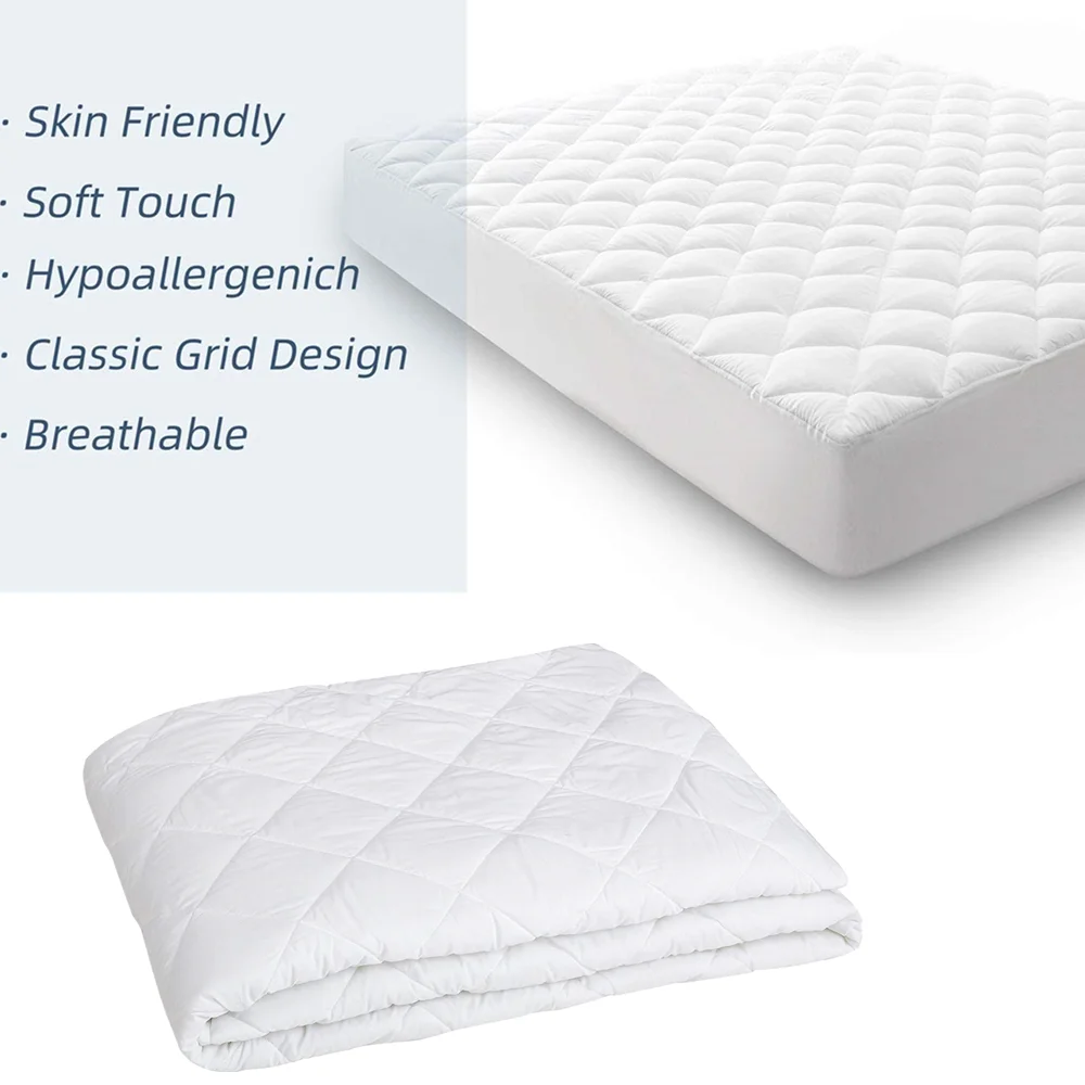 
100% cotton polyester filled soft mattress cover matreess protector 