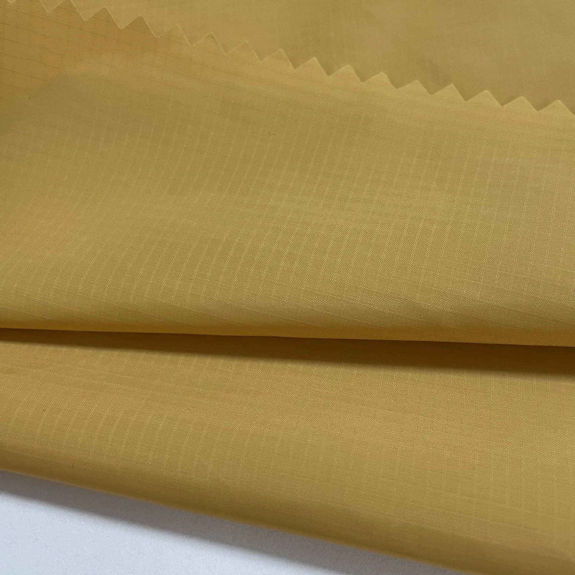 Recycled  Nylon 0.11 Float Plaid silk fabric Outdoor sunscreen clothing down jacket fabric