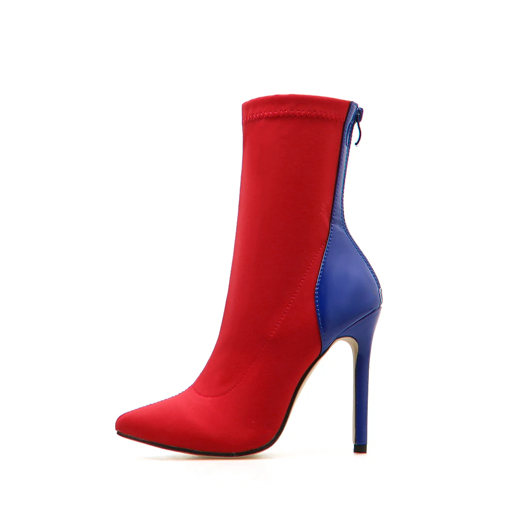 
LFZ-69 2019 New Fashion Elastic Stretch Women Stilettos High Heels Shoes Sexy Stilettos Boots 