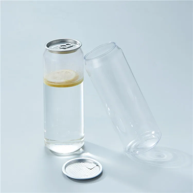 Wholesales Ring-pull Can Drink Tea Juice Milk Container Plastic Beverage Bottle