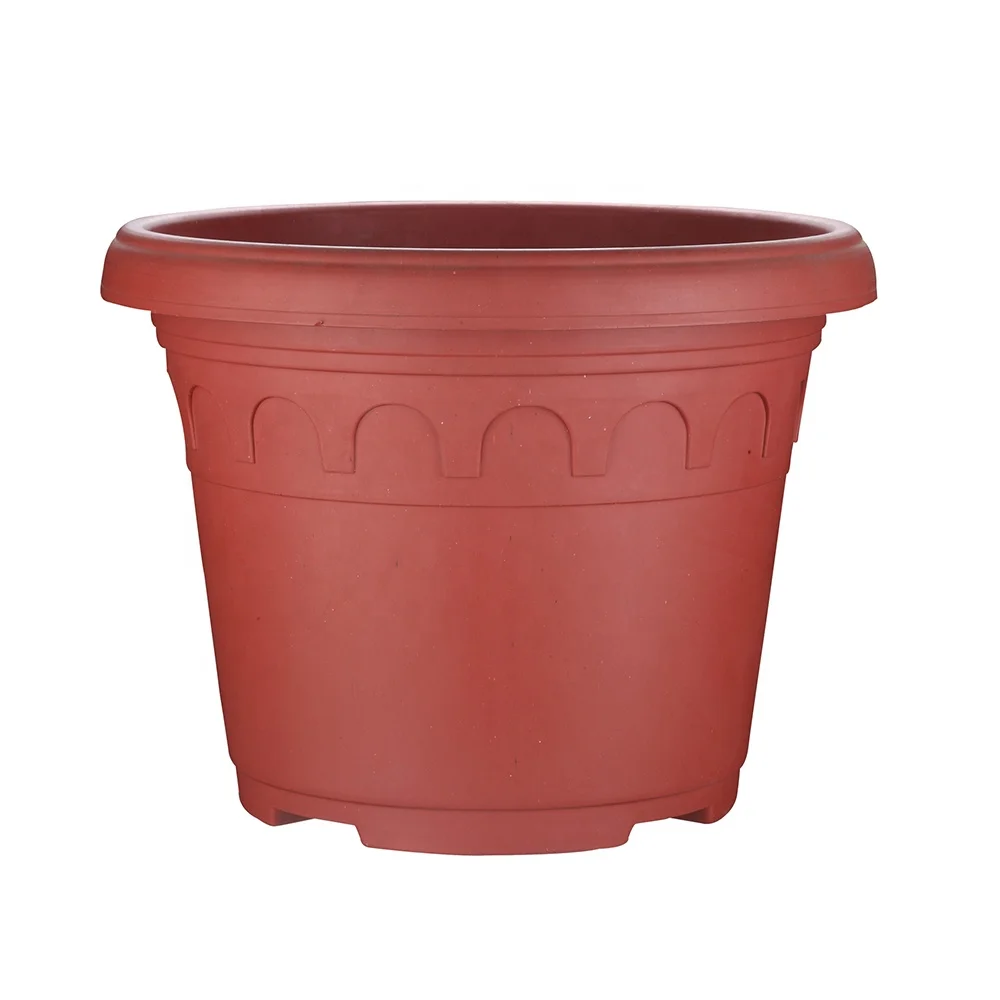 Oem Odm Customized Round Shape Plastic Flower Pots Terracotta Strawberry Pots