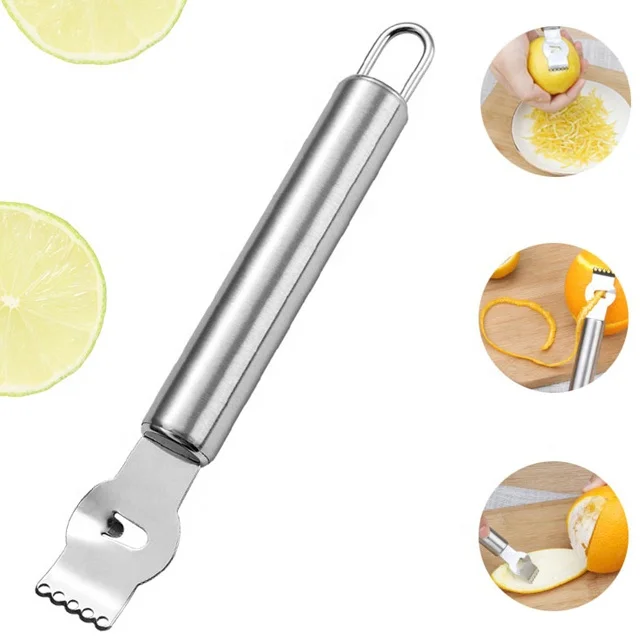 Amazon Hot Selling Fruit Potato Citrus Tools Manual Stainless Steel Lemon Grater Zester