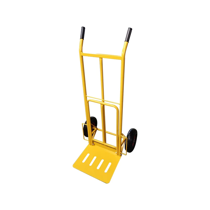 Double Handle Two Pneumatic Wheels Hand Trolley