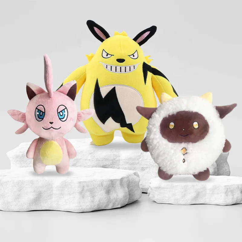 Custom  Bulk Cute Mini Pet Claw Machine Anime Palworld Game Lamball Stuffed Animal Bunny Soft Plush Figure Toy