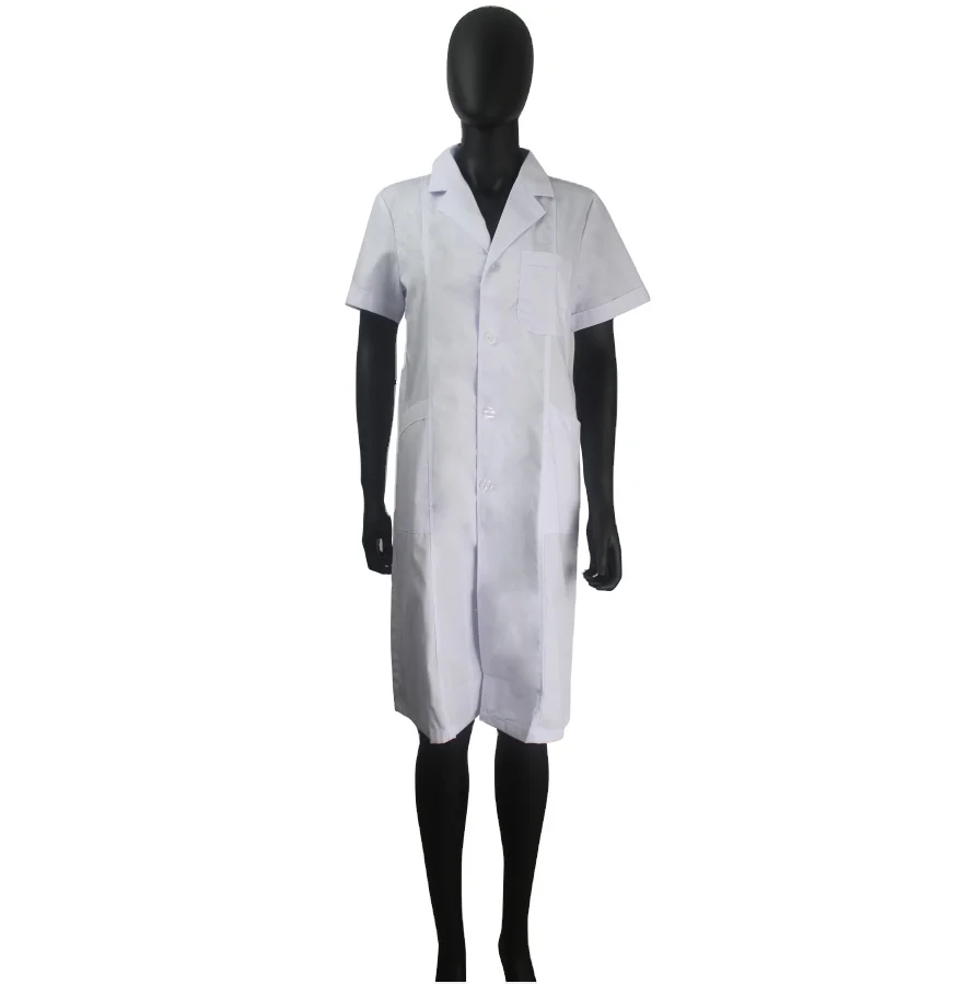 100% cotton 240g/gsms Wholesale Industrial long sleeves Uniform Women OEM Customized white labcoat