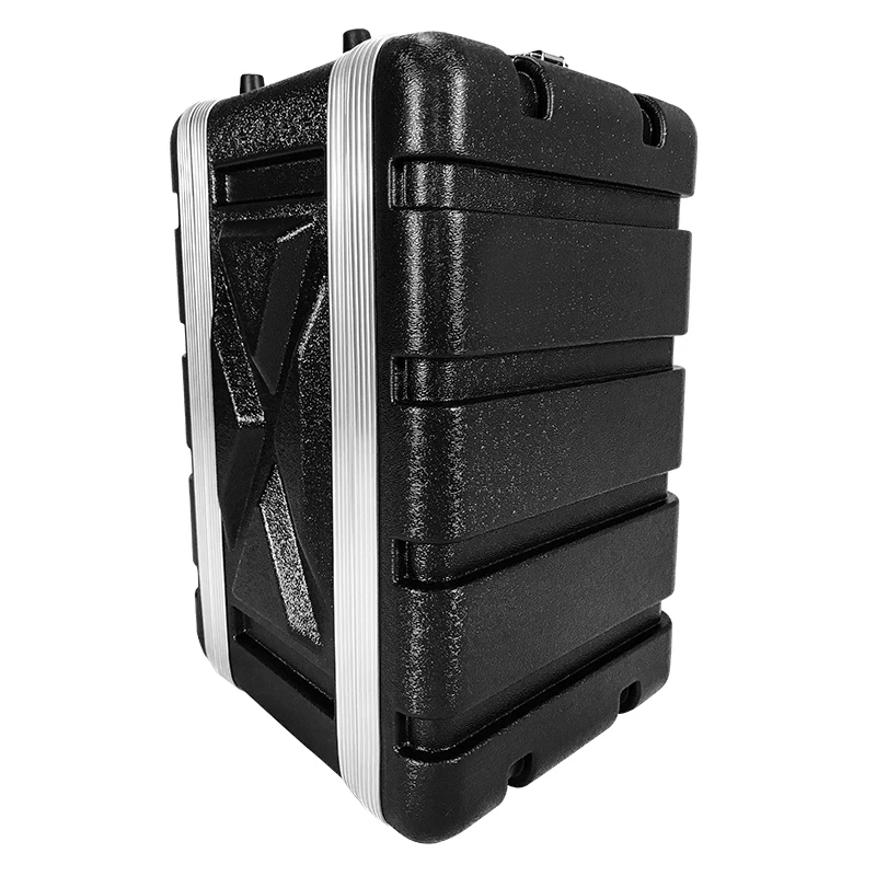 Wholesale 8' ABS Plastic Rack Case Easy Carrying Hard Case 4U  Road Case for Amplifier  DJ