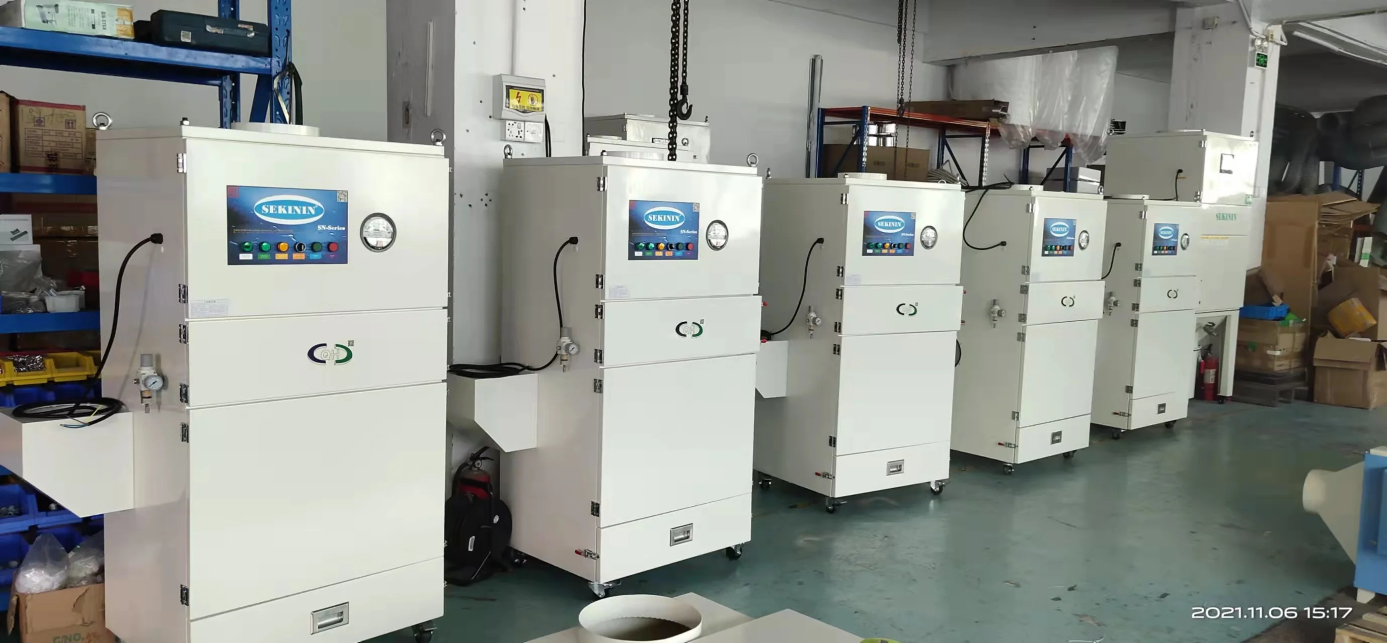 Air Pulse Jet Self-cleaning Industrial Dust Collector For Laser Cutting Woodwork