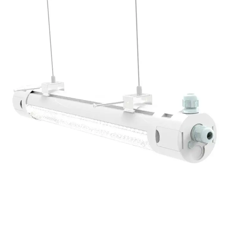 600mm Led Batten High Lumen Led Tubes IP65 IP66 IK08 triproof Waterproof Corrosion Proof PMMA Led Tri-proof Light 40w 130lm/w