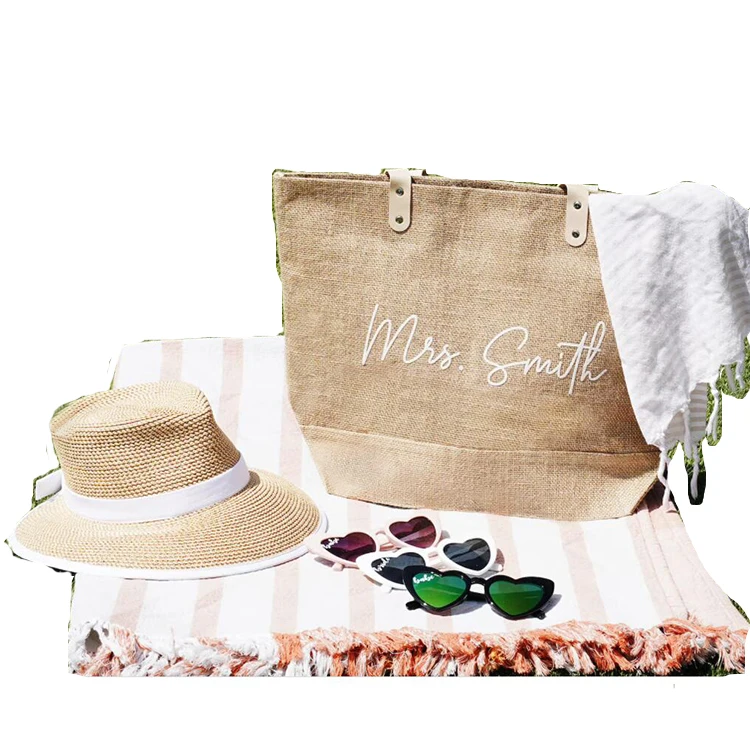 Summer Custom Women Beach Hat And Bag Set With Low Price