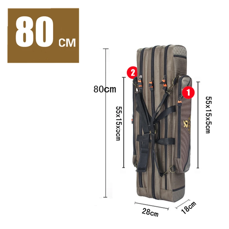 3 слоя Рыболовная Сумка большой емкости портативный рыбы полюс Инструменты сумка для хранения снасти приспособления сумки через плечо Сумки из натуральной кожи Спорт на открытом воздухе