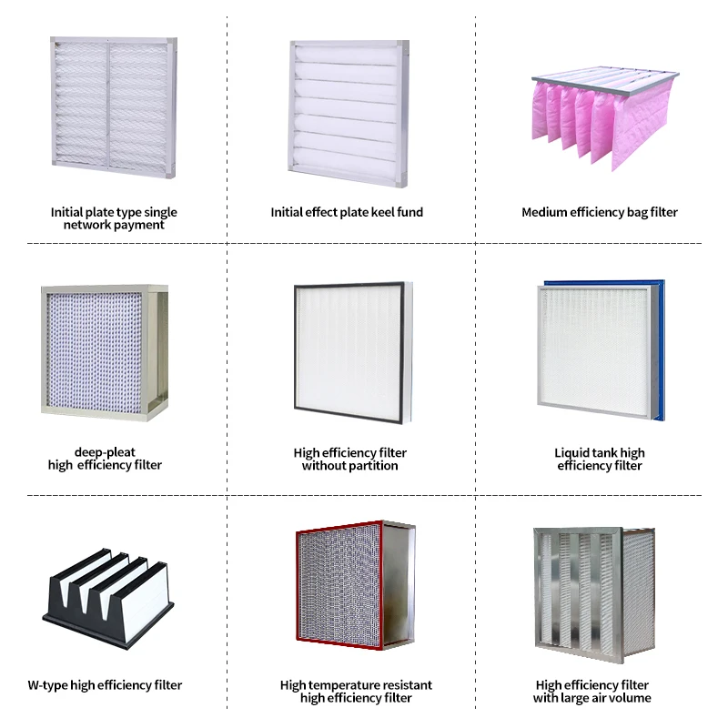 Aluminium Frame  99.999% 0.3um Hepa Filter Air Filter For Cleanroom