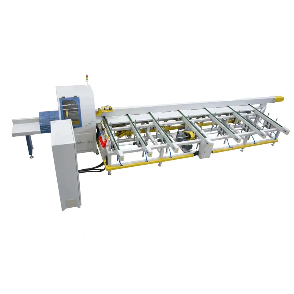 High Quality Wood Pallet Cutting Saw Machine Cross Cut Off Saw With Feeding System
