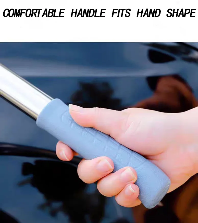 Long-Handle Microfiber Chenille Car Detailing Brush Mop Soft EVA and ABS Tire Cleaning Tool for Cars Trucks RVs Trailers
