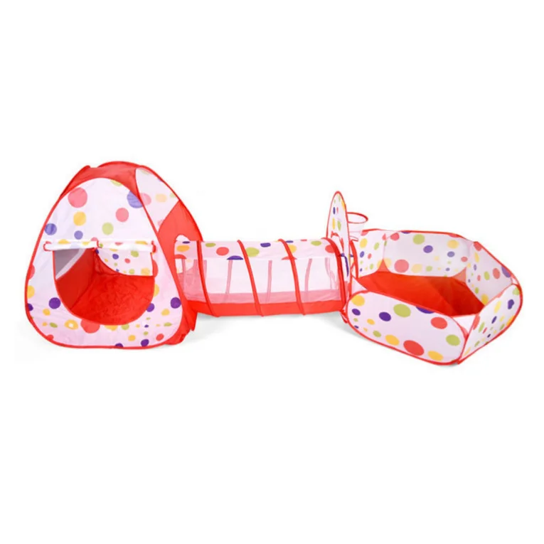 Factory New Design Children Ball Pit Tents and Tunnels Foldable Polyester Play Tent Tunnel For Kids