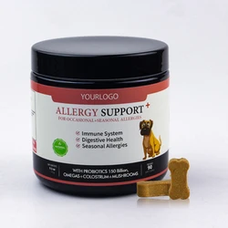 Customization Dog Allergy Supplement Private Label Pet Nutritional Soft Chews Dog Allergy Supplement
