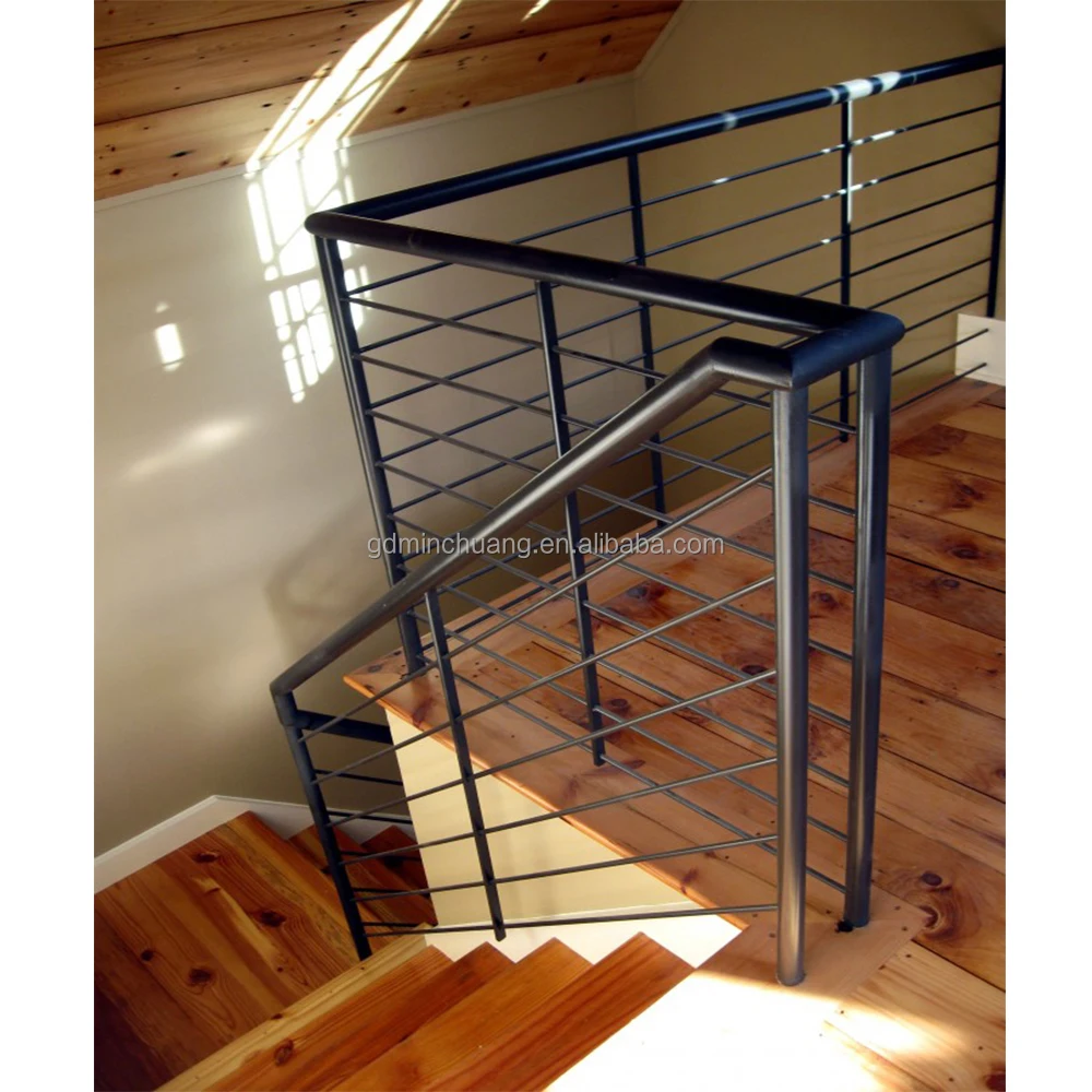 Waterproof outdoor rods railing stainless steel balustrade bar handrail balcony railings aluminium fence indoor balusteruster