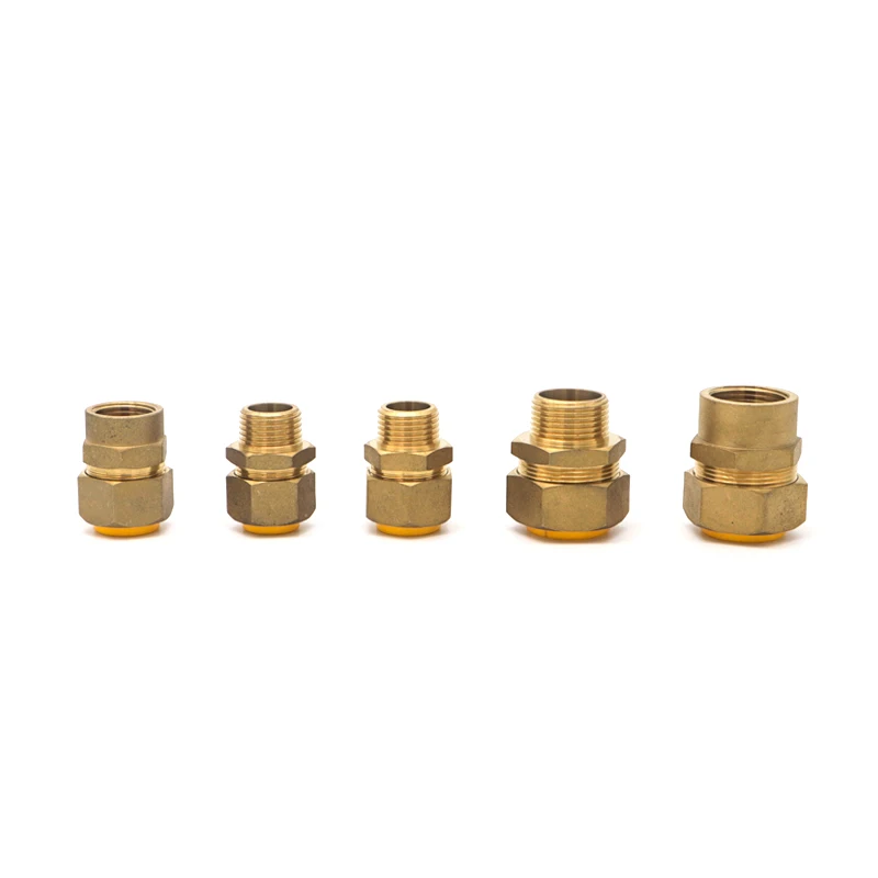 PE flexible tube brass valve plastic hose water well tank metal pipe connectors fittings nipples with silicone accessories