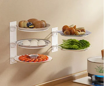 Wholesale kitchen storage multifunction multi layer multipurpose preparation plate dish tray Metal Organizer rack