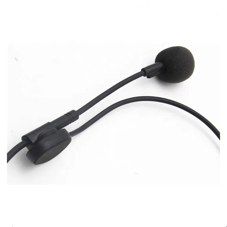 Dynamic headset microphone 6.35mm headworn gooseneck microphone for meeting conference lecture