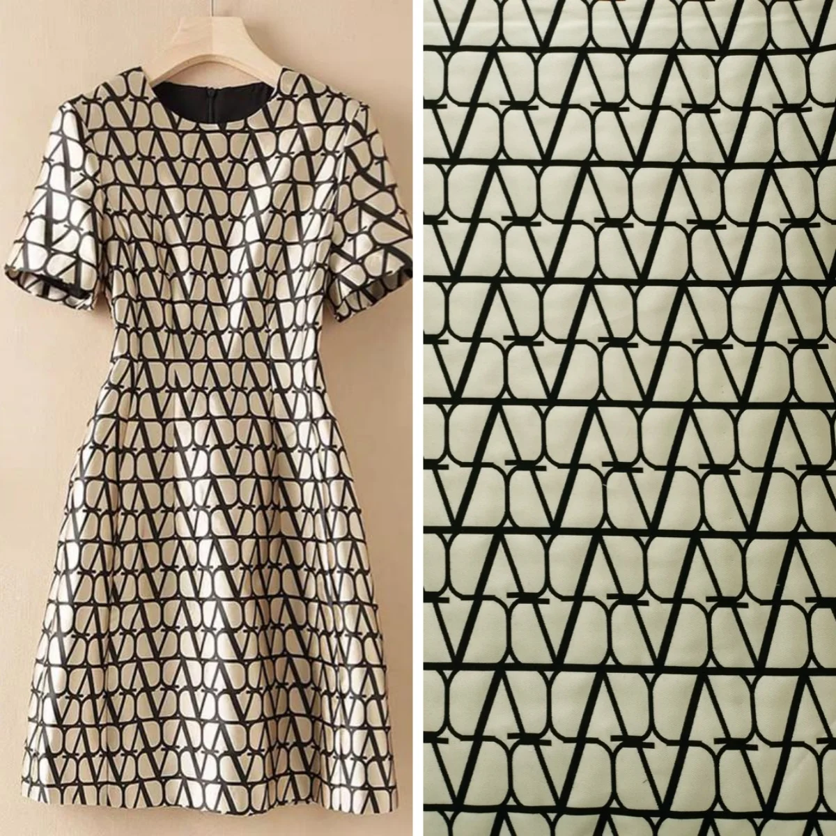 184gsm Viscose custom design softer lady dress jacquard woven fabric