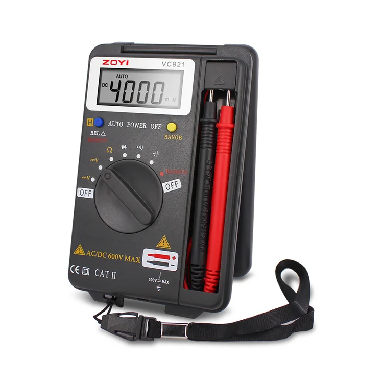 Handheld Pocket style capacitance resistance frequency tester Digital Multimeter VC921 3 3/4 Personal Mini Digital Multimeter