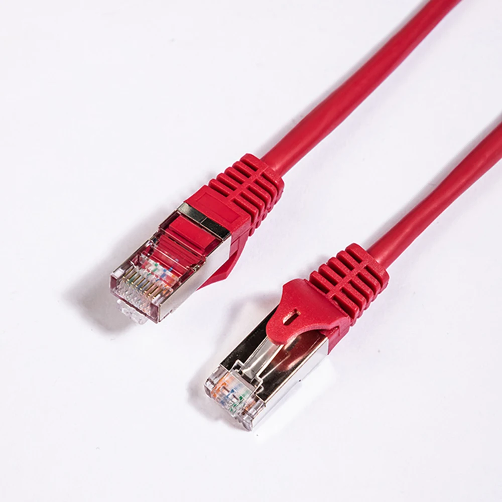  Hot Sales LSZH PVC CAT 5e FTP Shielded Bare Copper Ethernet Cable RJ45 Connector CAT5e Patch